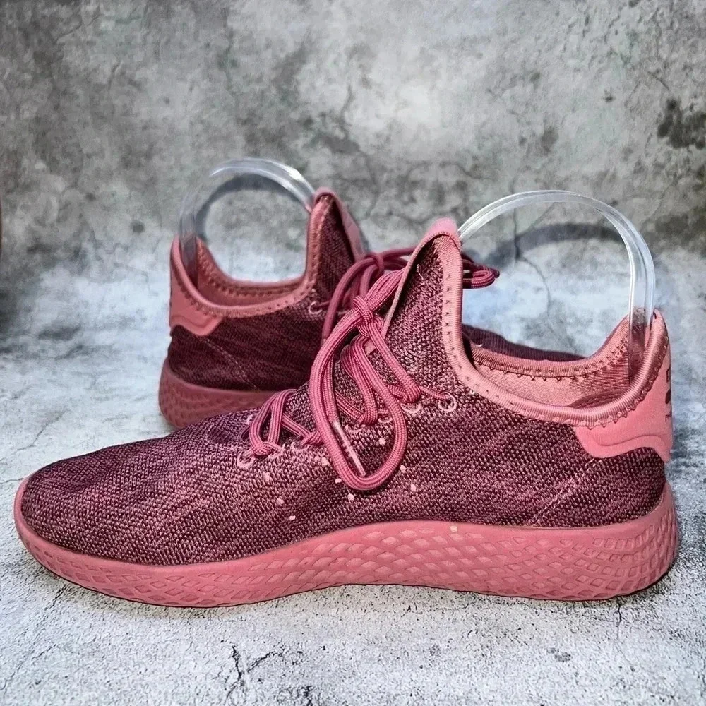 4550. ADIDAS PHARRELL PINK DIP DYED LACE UP RUNNING SNEAKER SHOES SIZE‎ WMN 6.5